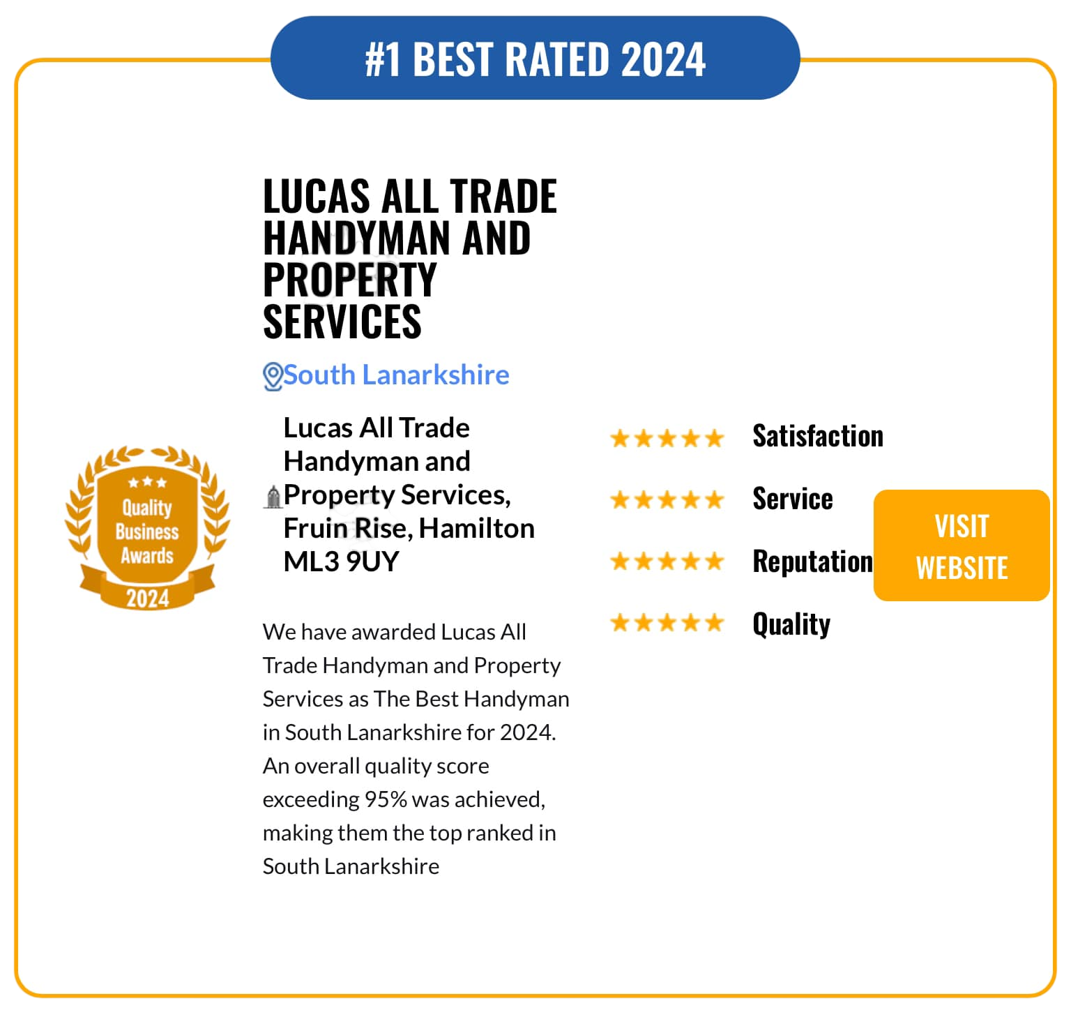 2024 Award — Hamilton Business Awards
